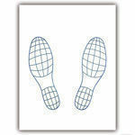 фото Коврики защитные двухслойные SOLID "Следы ног", 100 шт (арт. 393.0100)