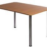 фото Стол обеденный со столешницей 1200*800, верх пластик HPL. Обеденный стол для столовой, кафе, ресторана. Мебель для обеденных залов общепита. Производство мебели